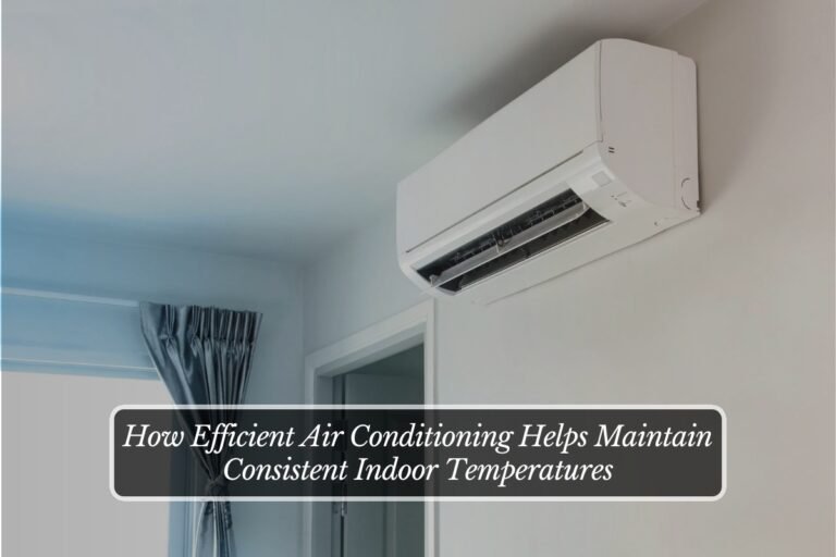 How Efficient Air Conditioning Helps Maintain Consistent Indoor Temperatures