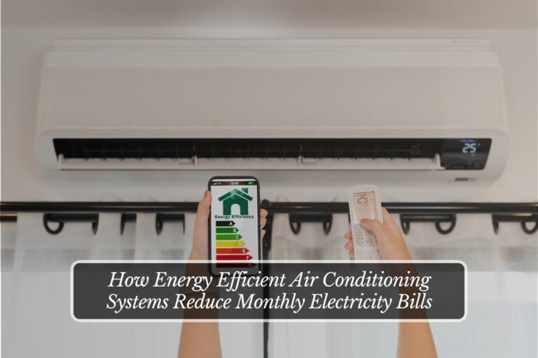 How Energy Efficient Air Conditioning Systems Reduce Monthly Electricity Bills