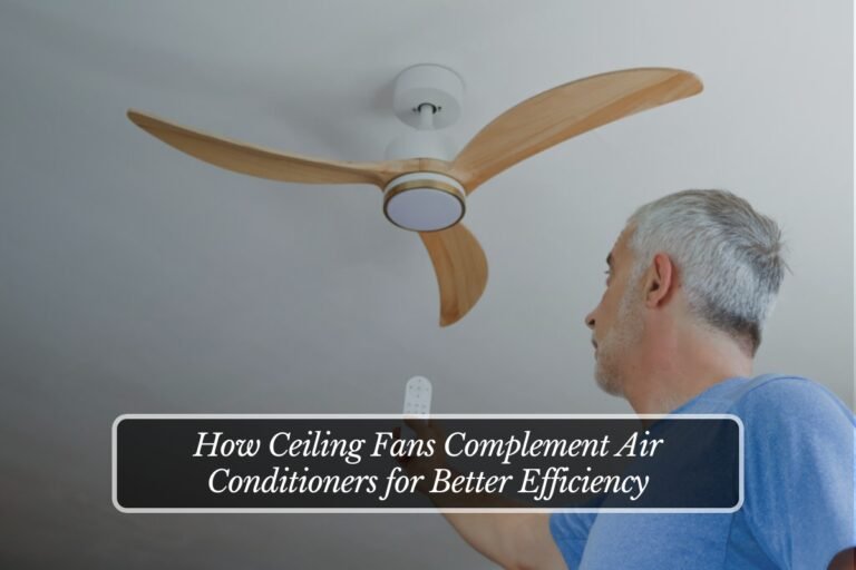 How Ceiling Fans Complement Air Conditioners for Better Efficiency