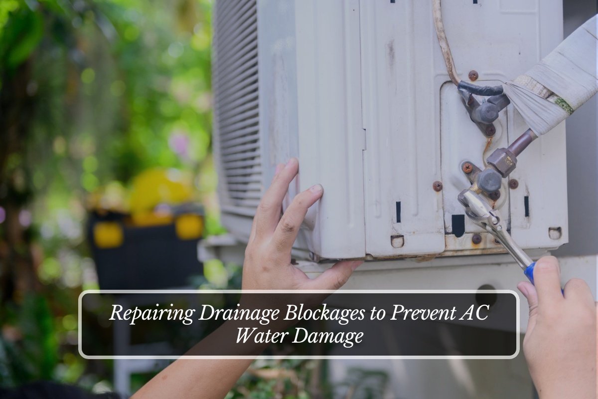 Repairing Drainage Blockages to Prevent AC Water Damage