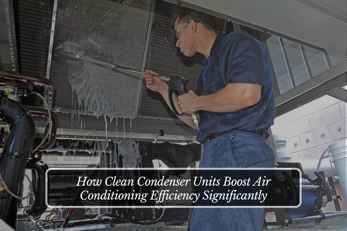 How Clean Condenser Units Boost Air Conditioning Efficiency Significantly