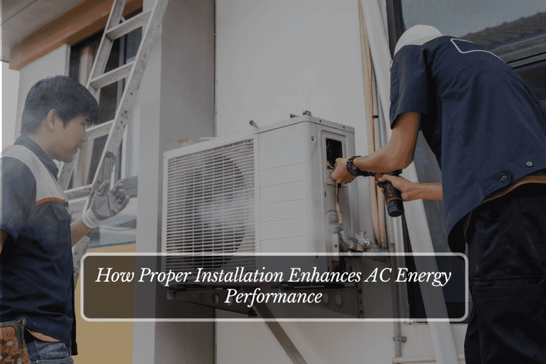 How Proper Installation Enhances AC Energy Performance