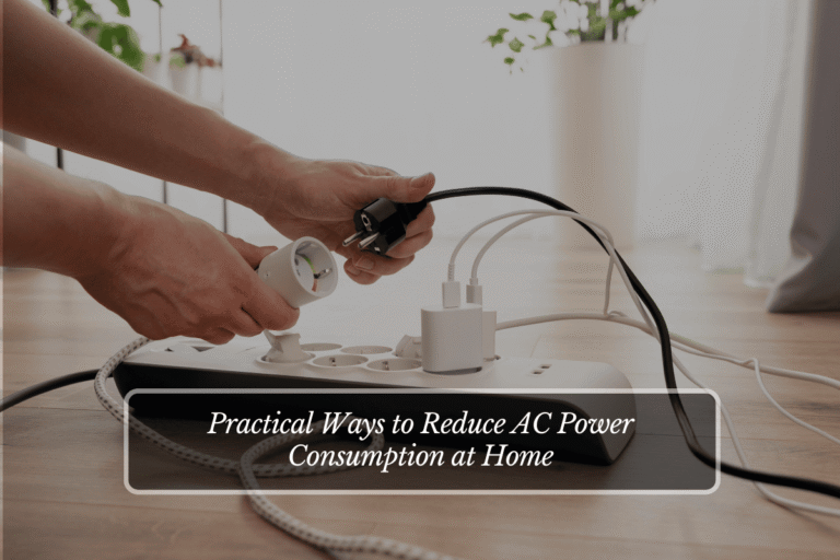 Practical Ways to Reduce AC Power Consumption at Home